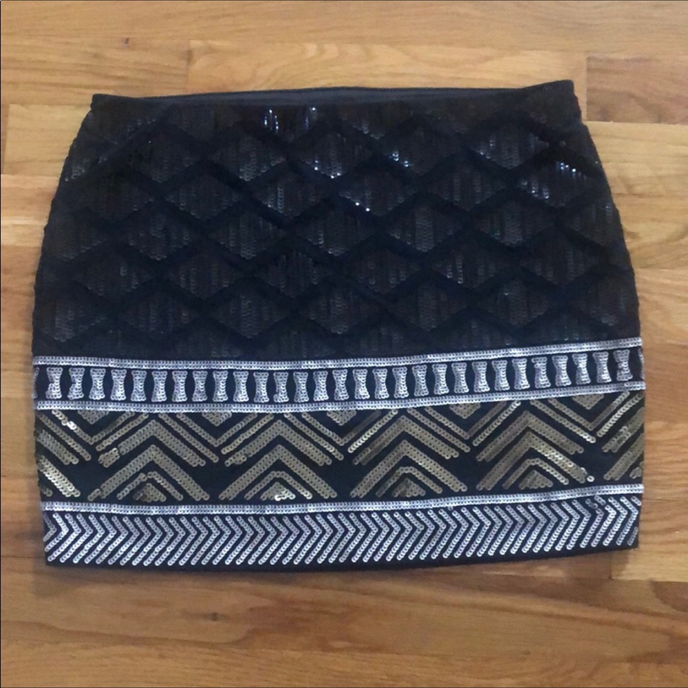 Express Sequins Mini Skirt